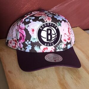 Brooklyn nets nba basketball floral SnapBack hat new cap brand new